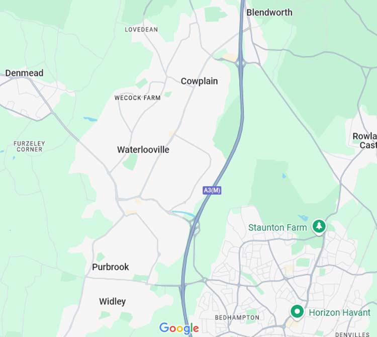 waterlooville map